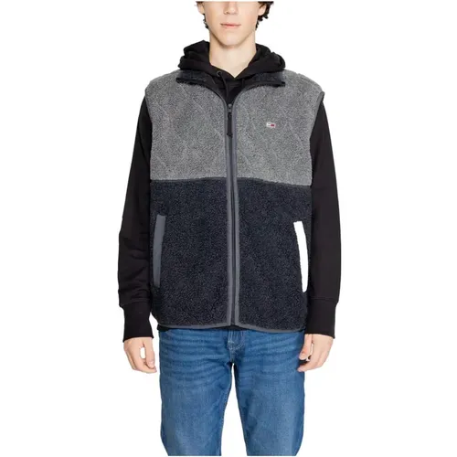 Zip-throughs, male, , Size: XL Eco-Friendly Polyester Jacket Fall/Winter - Tommy Jeans - Modalova