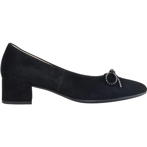 Elegante Schwarze Wildleder Pumps , Damen, Größe: 39 EU - Gabor - Modalova