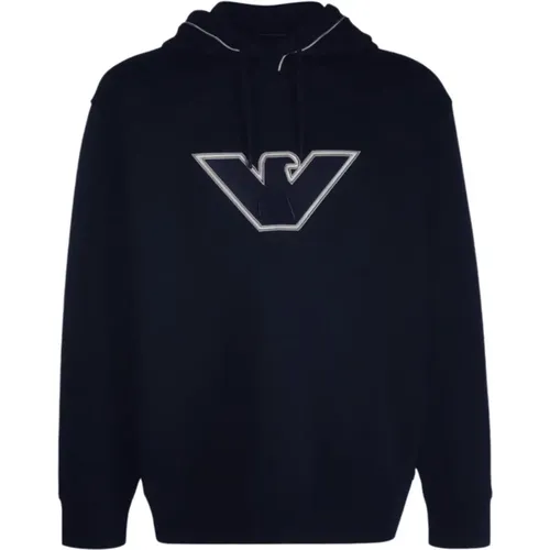 Hoodies, male, , Size: S Sweatshirt 6R1Me51Jhsz09Q5 Style - Emporio Armani - Modalova