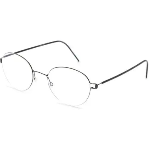 Schwarze Optische Brille, Vielseitig und Stilvoll , unisex, Größe: 48 MM - lindbergh - Modalova