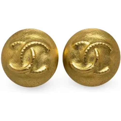 Pre-owned Jewellery, female, , Size: ONE SIZE Pre-owned Metal earrings - Chanel Vintage - Modalova