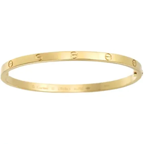 Pre-owned Gold bracelets , female, Sizes: ONE SIZE - Cartier Vintage - Modalova