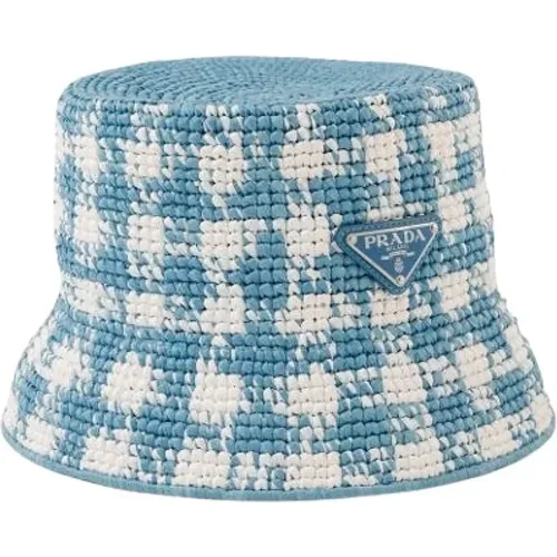 Pre-owned Accessories, female, , Size: ONE SIZE Pre-owned Viscose Hat - Prada Vintage - Modalova