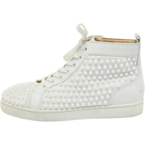 Pre-owned Leather sneakers , male, Sizes: 6 1/2 UK - Christian Louboutin Pre-owned - Modalova