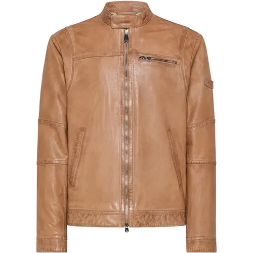 Leather Jackets , Herren, Größe: L - Peuterey - Modalova