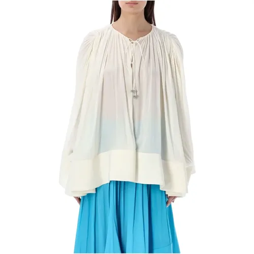 Draped Oversized Shirt , female, Sizes: XS - Lanvin - Modalova