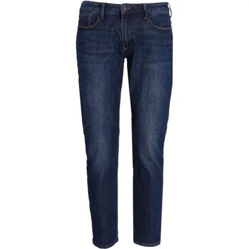 Washed Denim Jeans , male, Sizes: W34, W40, W31, W33, W36, W38, W30, W32 - Emporio Armani - Modalova