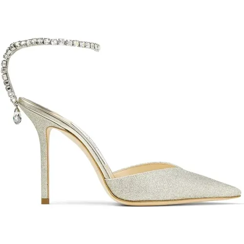 With Heel Grey , female, Sizes: 3 UK, 8 UK - Jimmy Choo - Modalova