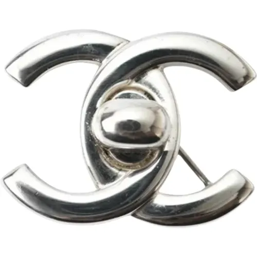 Pre-owned Jewellery, female, , Size: ONE SIZE Pre-owned Metal brooches - Chanel Vintage - Modalova