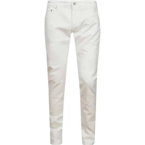 Weiße Baumwoll-Denim-Jeans , Herren, Größe: W38 - Hand Picked - Modalova