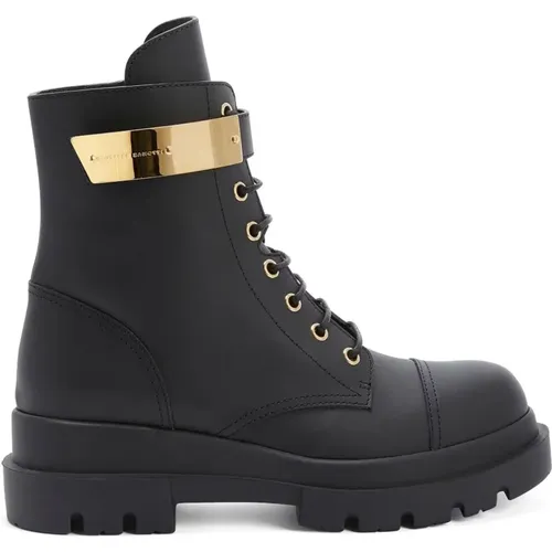 Lace-up Biker Boots , female, Sizes: 6 UK, 5 UK - giuseppe zanotti - Modalova