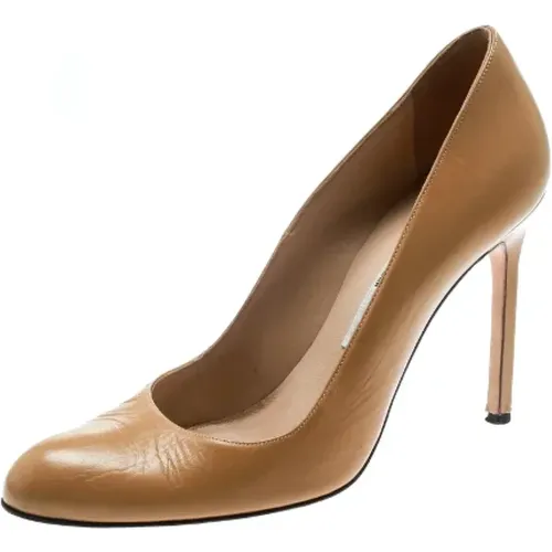 Pre-owned Pumps, female, , Size: 8 1/2 US Pre-owned Leather heels - Manolo Blahnik Pre-owned - Modalova