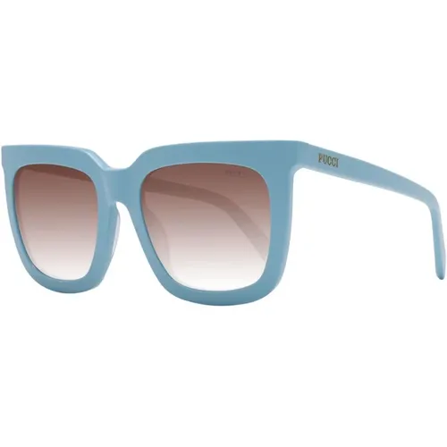 Blaue Gradient Quadratische Sonnenbrille Frauen - EMILIO PUCCI - Modalova
