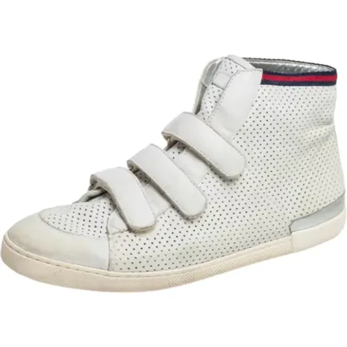 Pre-owned Leather sneakers , female, Sizes: 3 1/2 UK - Gucci Vintage - Modalova