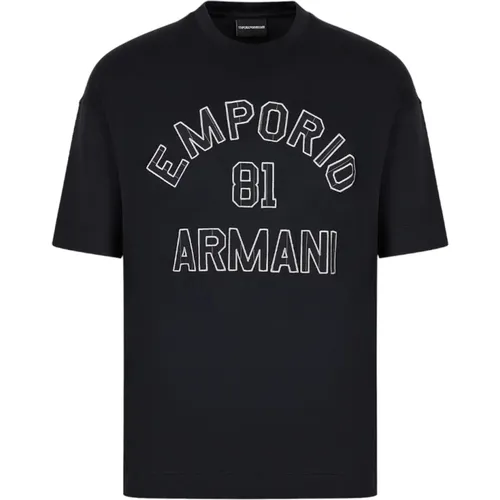 T-Shirts, male, , Size: S Short Sleeve T-Shirt - Emporio Armani - Modalova