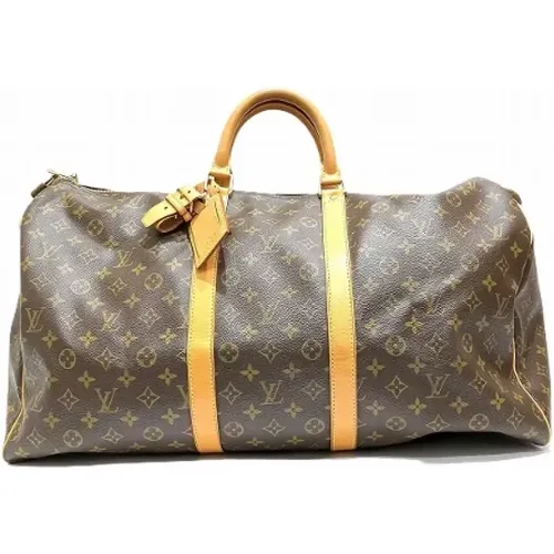 Pre-owned Weekend Bags, female, , Size: ONE SIZE Pre-owned Canvas louis-vuitton-bags - Louis Vuitton Vintage - Modalova