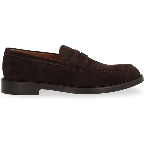 Loafers, male, , Size: 10 1/2 US Suede Loafer - Doucal's - Modalova