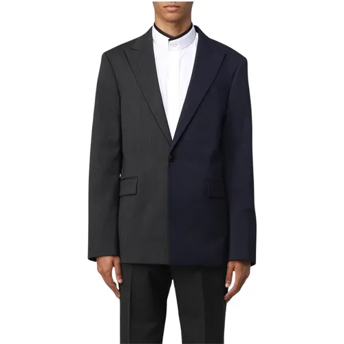 Blazers, male, , Size: L Tailored Single-Breasted Blazer - Karl Lagerfeld - Modalova