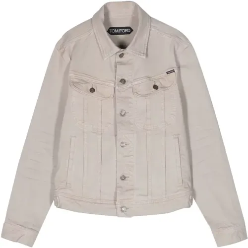 Denim Jacket , male, Sizes: L - Tom Ford - Modalova