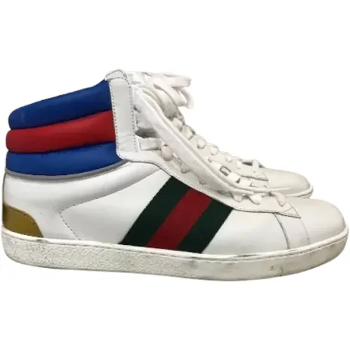 Pre-owned Sneakers, male, , Size: 6 1/2 US Pre-owned Leather sneakers - Gucci Vintage - Modalova