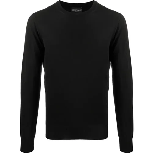 Woll-Crew-Neck-Strickware,Woll-Rundhals-Strickware - Emporio Armani - Modalova