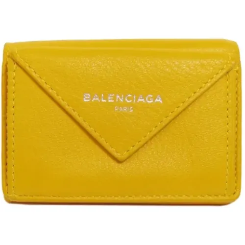 Pre-owned Leather wallets , female, Sizes: ONE SIZE - Balenciaga Vintage - Modalova