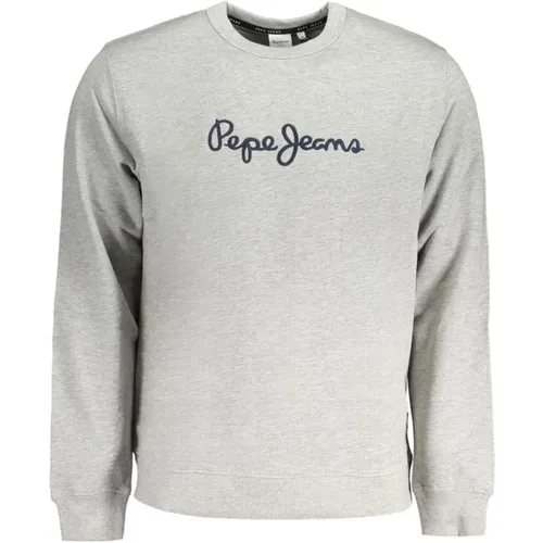 Sweatshirt aus Baumwolle mit gesticktem Logo , Herren, Größe: 2XL - Pepe Jeans - Modalova