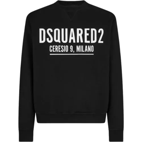 Icon Ceresio Hoodie with Adjustable Drawstring , male, Sizes: M, 2XL, L, S, XL - Dsquared2 - Modalova