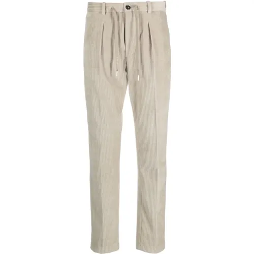 Grey Drawstring Corduroy Trousers , male, Sizes: 2XL, 3XL - Circolo 1901 - Modalova