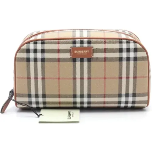 Pre-owned Clutches, female, , Size: ONE SIZE Pre-owned Leather pouches - Burberry Vintage - Modalova