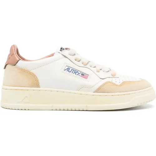 Vintage Low Leder Sneakers , Damen, Größe: 37 EU - Autry - Modalova