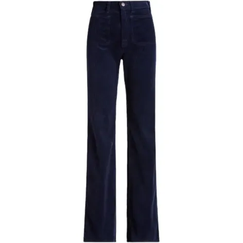 Corduroy Flare Pants Navy Cruise , female, Sizes: L - Polo Ralph Lauren - Modalova