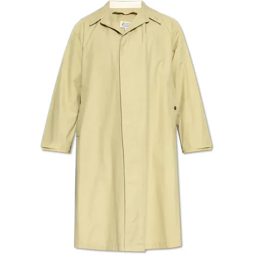 Trench Coats, male, , Size: 2XS Cotton Trench Coat - Maison Margiela - Modalova