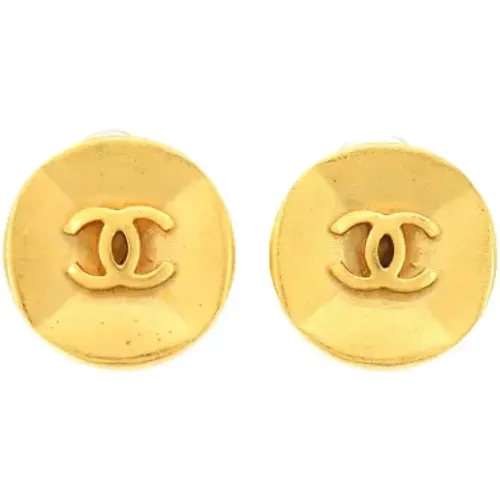 Pre-owned Jewellery, female, , Size: ONE SIZE Pre-owned Metal earrings - Chanel Vintage - Modalova