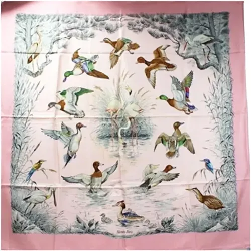 Pre-owned Scarves, female, , Size: ONE SIZE Pre-owned Silk scarves - Hermès Vintage - Modalova