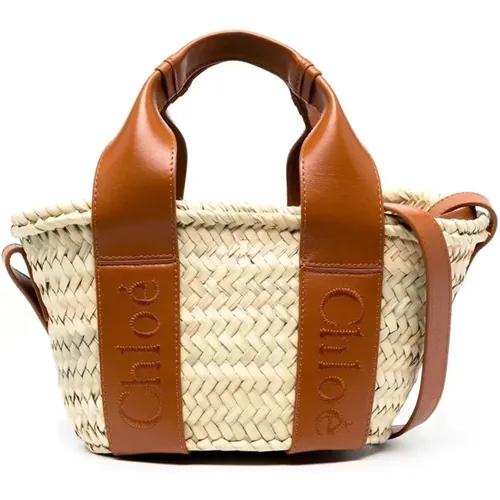 Handwoven Medium Basket Bag , female, Sizes: ONE SIZE - Chloé - Modalova