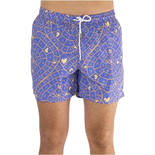 Beach Capri Boxer Shorts , male, Sizes: M, L - Suns - Modalova