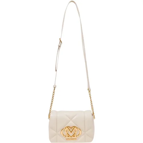 Cross Body Bags, female, , Size: ONE SIZE Quilted Embossed Crossbody Bag - Love Moschino - Modalova