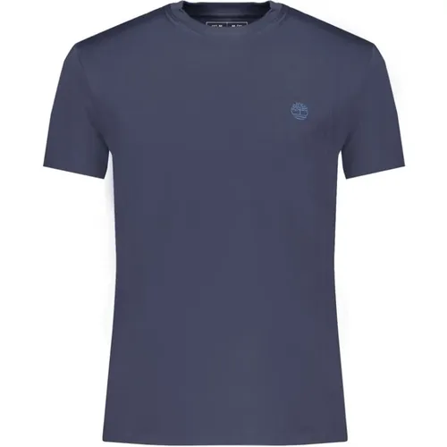 Blau Baumwolle T-Shirt mit Textil - Timberland - Modalova