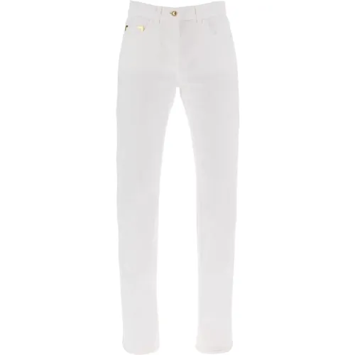 Jeans With Gold Metal Detailing , female, Sizes: W26, W28, W25, W29, W27 - Palm Angels - Modalova