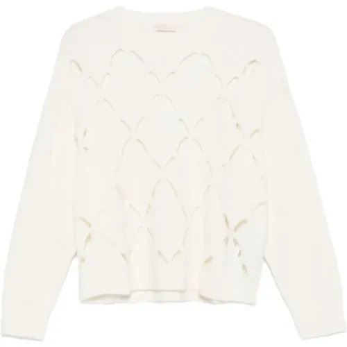 Round-neck Knitwear, female, , Size: S Round-neck Sweater - Liu Jo - Modalova