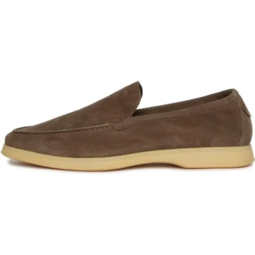 Suede Loafers , Herren, Größe: 44 EU - Boggi Milano - Modalova