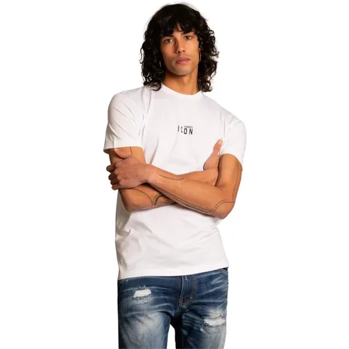 Baumwoll T-Shirt von , Herren, Größe: L - Dsquared2 - Modalova