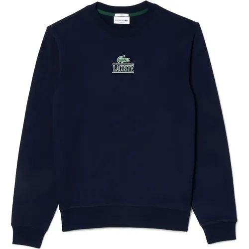 Sweatshirts, male, , Size: L Vintage Style Sweatshirt - Lacoste - Modalova