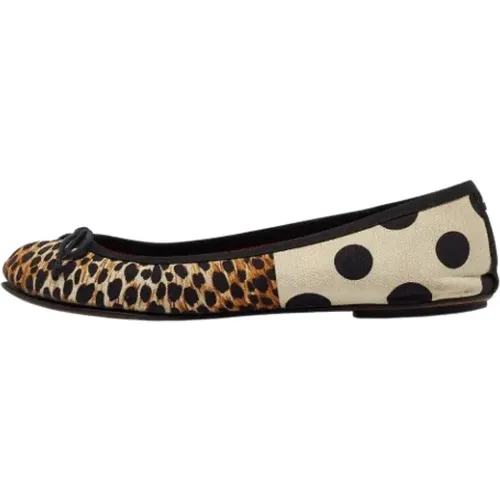 Pre-owned Flats, female, , Size: 7 1/2 US Pre-owned Canvas flats - Dolce & Gabbana Pre-owned - Modalova