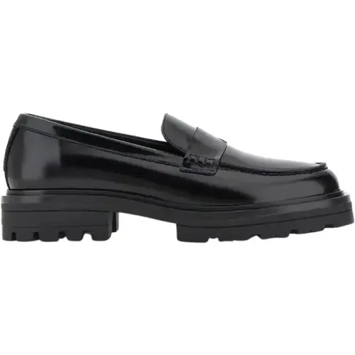 Loafers, male, , Size: 7 US Flat Shoes Stylish Model - Hogan - Modalova