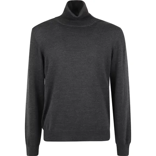 Turtlenecks, male, , Size: 2XL Men's Clothing Sweatshirts Anthracite Aw24 - Tagliatore - Modalova