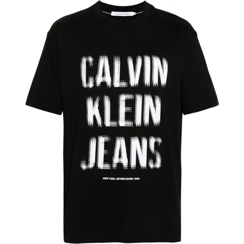 T-shirts and Polos by Calvin Klein , male, Sizes: L, M, S - Calvin Klein Jeans - Modalova