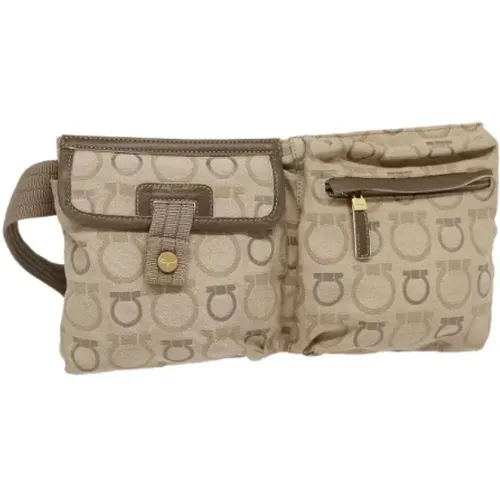 Pre-owned Belt Bags, female, , Size: ONE SIZE Pre-owned Canvas crossbody-bags - Salvatore Ferragamo Pre-owned - Modalova