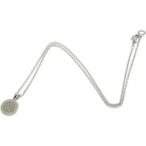 Pre-owned Jewellery, female, , Size: ONE SIZE Pre-owned White Gold necklaces - Bvlgari Vintage - Modalova